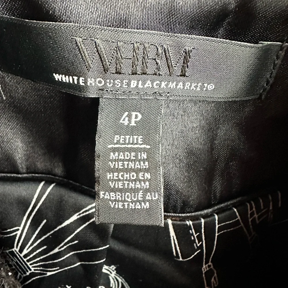 White House Black Market Elegant Black Studio Blazer - Picture 3 of 6